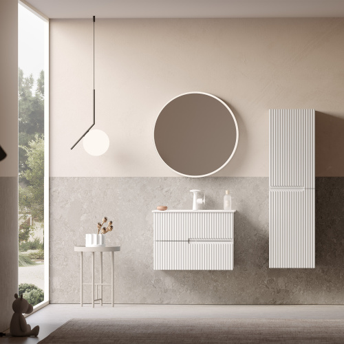 Тумба с раковиной Orka Moonlight 5001491 71х51х51 цвет белый матовый - фото 2