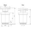 Донный клапан для раковины Daniel REVIVAL DECORA YC A735YC 88 золото