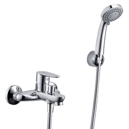 Смеситель для ванны и душа Wasserkraft Leine 3500 3501 настенный хром - фото 5