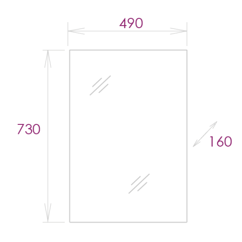 Зеркало-шкаф Onika Венеция 205014 49х16х73 подвесной - фото 3