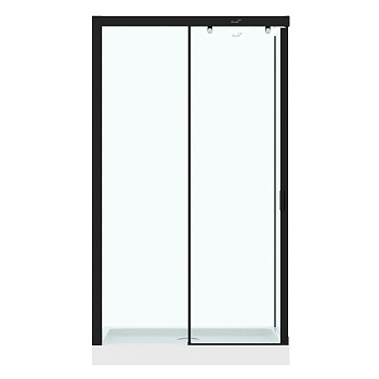 Душевой уголок Cerutti SPA MARBELLA 120B L 120х80 стекло прозрачное профиль черный без поддона