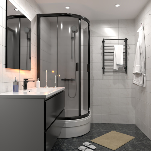 Полотенцесушитель Тругор Пэк сп Пэксп19/8050черныйВГП 53х80 электрический черный - фото 3