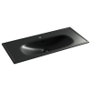 Раковина из сантехнического фарфора Ceramica Nova SABO CN13003MB 100х50 накладная цвет черный 1 отверстие под смеситель