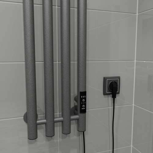 Полотенцесушитель Altasan Арго Арго12021Г подвесной 21х120 электрический графит - фото 4