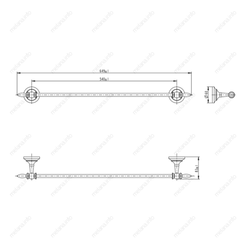 Полотенцедержатель Melana 820001 - фото 2
