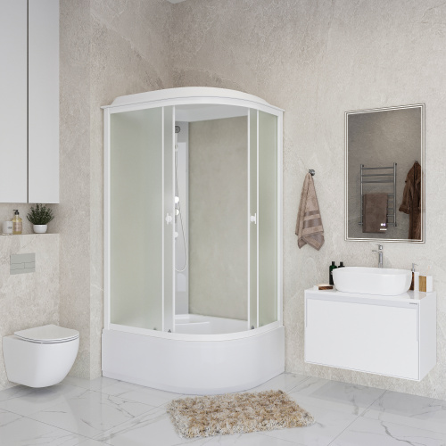 Душевая кабина Niagara Promo P90/80/40L/MT 90х80 асимметричная с крышей ориентация левая - фото 3