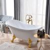 Ванна акриловая Cerutti SPA CT9667 160х75 отдельностоящая овальная с ножками