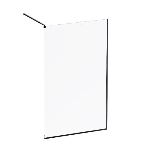 Душевая перегородка Am.Pm Func W84WI-120-F1-BTE 120х200 стекло прозрачное профиль черный - фото 2