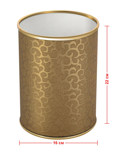 Ведро мусорное Geralis FLOWER M-FGG-B 3 л - фото 2