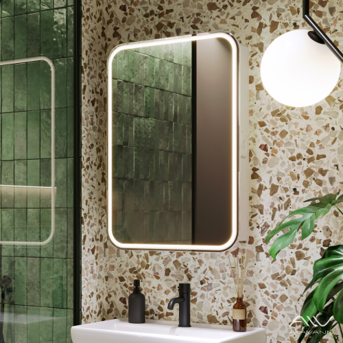 Зеркало-шкаф Alavann Lana ALV0278002 55х15х80 подвесной цвет белый - фото 3