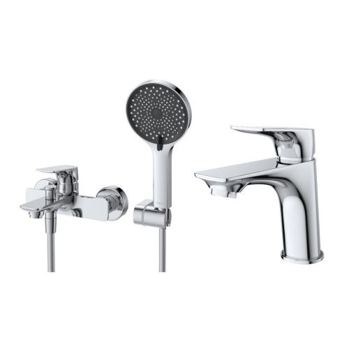 Комплект смесителей BelBagno MARINO MARINO-VASM/LVM-CRM настенный хром - фото 2