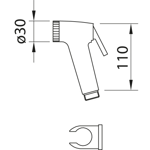 Гигиенический душ Clever TOUBKAL 61119 хром - фото 3