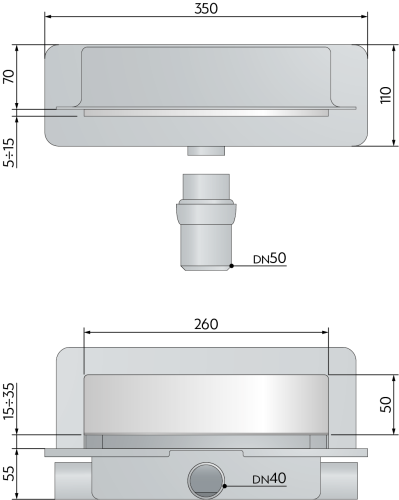 Душевой лоток OMP Tea Intramura 975.102.8 в пол - фото 5