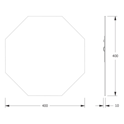Зеркало в ванную Evoform Primary BY 0072 40х40 цвет хром - фото 2