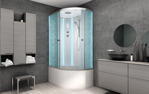 Душевая кабина AvaCan EM5012LLED 120х90 асимметричная с крышей ориентация левая - фото 3