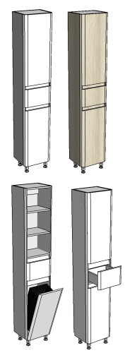 Шкаф-пенал Corozo Алабама SD-00000677 35х29х187 цвет белый - фото 5