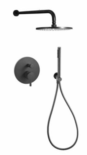 Душевая система Paffoni Light KITLIG015NO встраиваемая в стену цвет черный