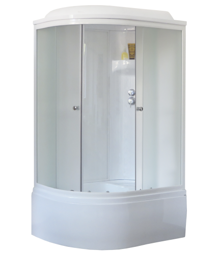 Душевая кабина Royal Bath ВК RB8120BK6-WC-R 120х80 асимметричная с крышей ориентация правая