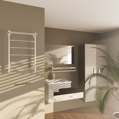 Полотенцесушитель Altasan Горизонт Горизонт8050П подвесной 53х81 электрический хром - фото 2