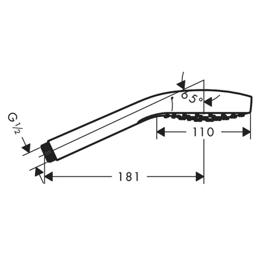 Душевая лейка Hansgrohe Croma Select 26804400 круглая - фото 2