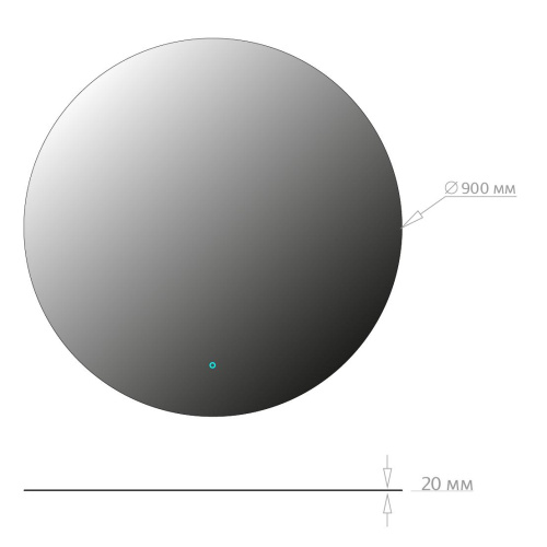 Зеркало в ванную Onika Сола 209030 90х90 - фото 4