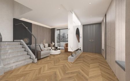 SPC ламинат Damy Floor CHEVRON DF10-Ch Сен-Клу толщина 0.5 см 43 класс 600х127