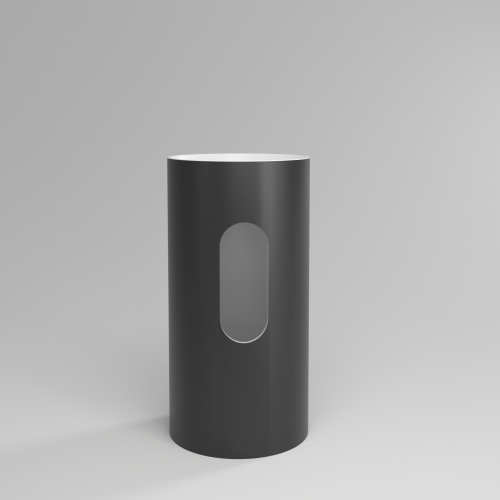 Раковина из искусственного камня Plumberia Selection Misha MISHA SOFT BN 44х44 напольная цвет белый/черный - фото 5