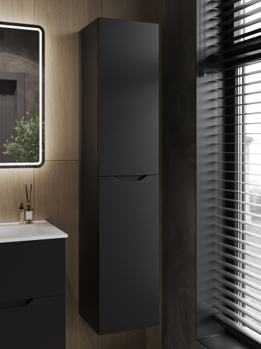 Шкаф-пенал Orange Line Li-35Pub 35х35х165 подвесной цвет черный - фото 5