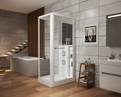 Душевая кабина Grossman GR122 100х80 прямоугольная с крышей ориентация универсальная - фото 2