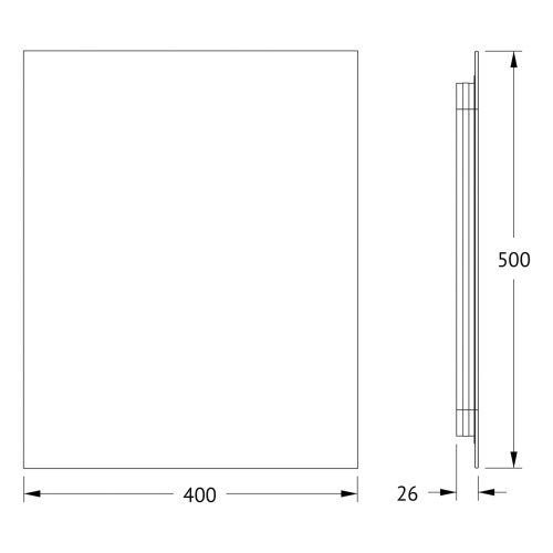 Зеркало в ванную Defesto GLOW DF 2501 40х50 - фото 2