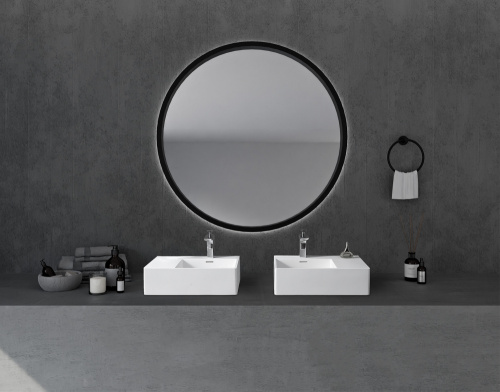 Раковина из искусственного камня Abber STEIN AS2644 R 56х39 подвесная цвет белый матовый без отверстий под смеситель - фото 3