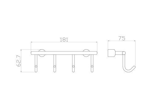 Крючок Wonzon & Woghand WW-9382-4 - фото 2