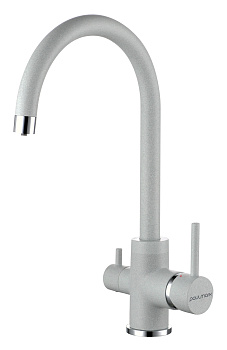 Смеситель для кухни Paulmark ESSEN Es213211-310 на раковину серый