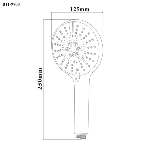 Душевая лейка Bond Circle B11-9700 круглая - фото 4