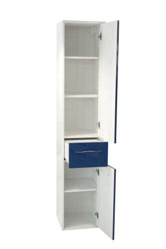 Шкаф-пенал Эстет Barcelona ФР-00003589 35х35х175 подвесной цвет белый - фото 3