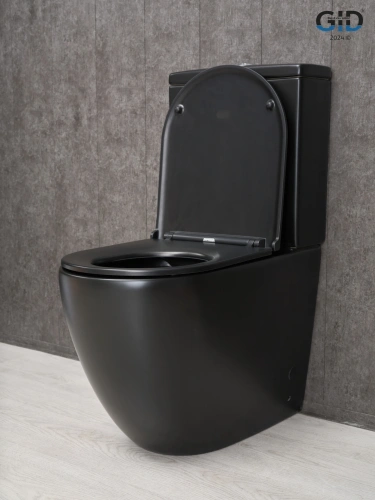 Унитаз напольный с бачком Gid Convexo Tn2188Bm (62250Y) черный матовый с сиденьем микролифт безободковый - фото 4