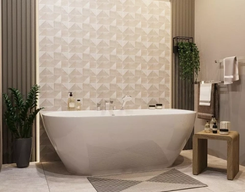 Ванна из литьевго мрамора Taliente Nemi a parete NE17085 a parete 170х86 пристенная овальная без каркаса - фото 3