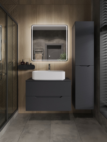 Тумба с раковиной Orange Line Li-80TugMDF+B07-600W 81х46х69 - фото 5