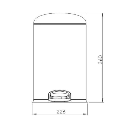 Ведро мусорное Java S-885-8R - фото 3