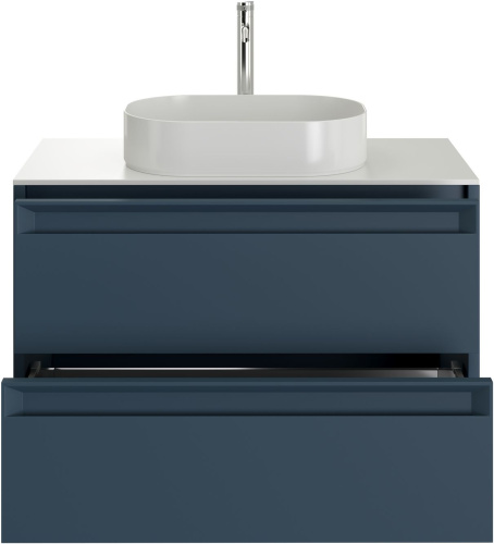 Тумба под раковину Allen Brau Fantasy 2.0 1.11005.BGM 2.0 118х46х62 подвесная цвет синий/серый - фото 3