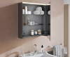 Зеркало-шкаф Vitra Core 66909 60х70 подвесной цвет черный