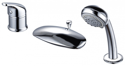 Смеситель Aquanet Practic AF111-63B на борт ванны хром - фото 4