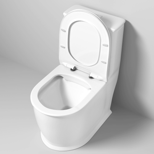 Унитаз напольный с бачком Grossman Retro GR-4492S белый с сиденьем безободковый каскадный смыв - фото 4