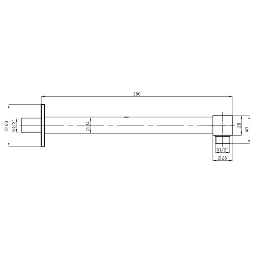 Держатель верхнего душа RGW 21140421-04 черный - фото 2