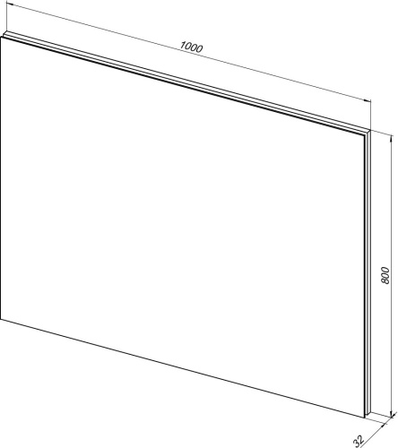 Зеркало в ванную Aquanet Гласс 00274134 100х80 цвет белый - фото 4