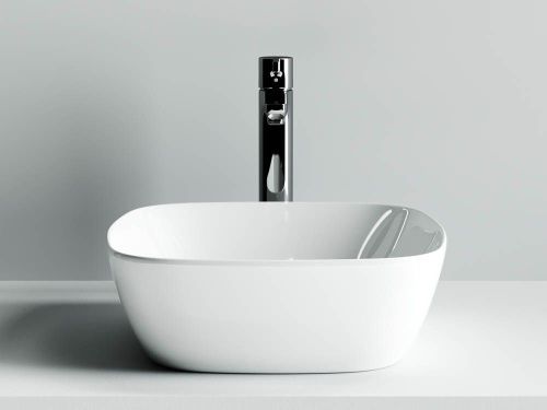 Раковина из сантехнического фарфора Ceramica Nova ELEMENT CN5006 40х40 накладная цвет белый без отверстий под смеситель - фото 4