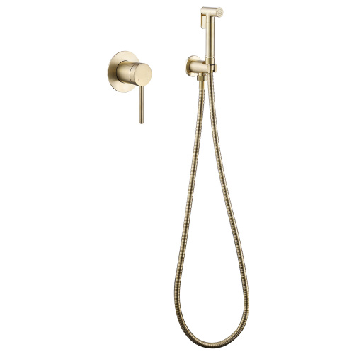 Гигиенический душ со смесителем ABBER Emotion AF8825G золото матовое - фото 2