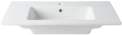 Раковина керамическая Allen Brau Fantasy 4.11013.20 92х47 полувстраиваемая цвет белый 1 отверстие под смеситель - фото 2