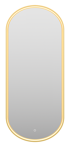 Зеркало в ванную Brevita Saturn SAT-Dro1-050-gold 50х115 цвет золото - фото 3