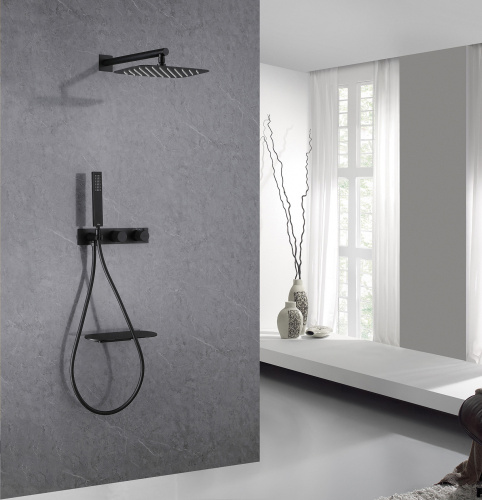 Душевая система ABBER AF8750B встраиваемая в стену с термостатом - фото 2